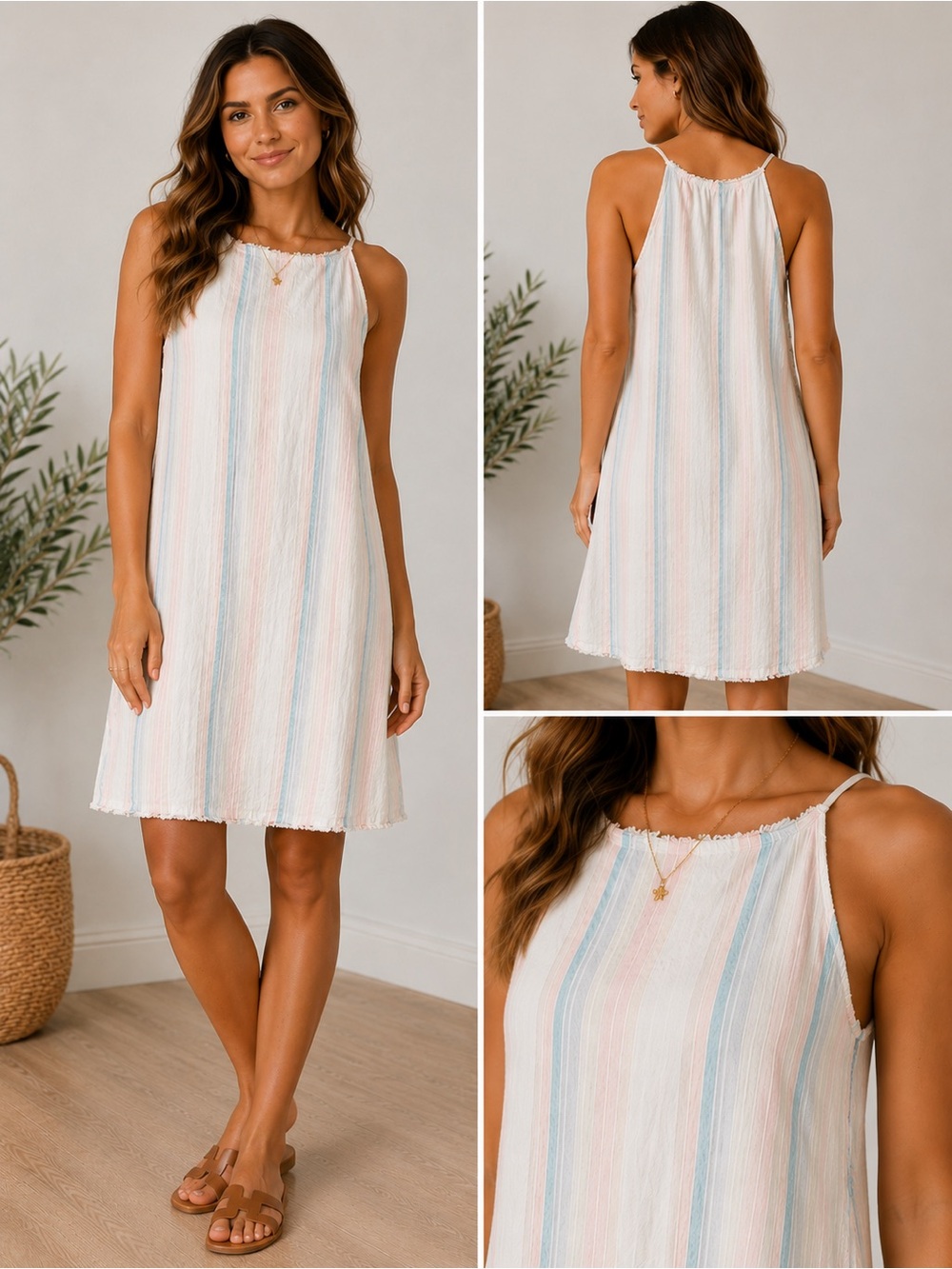 Bella Dahl Sleeveless Linen Blend Swing Dress – XS